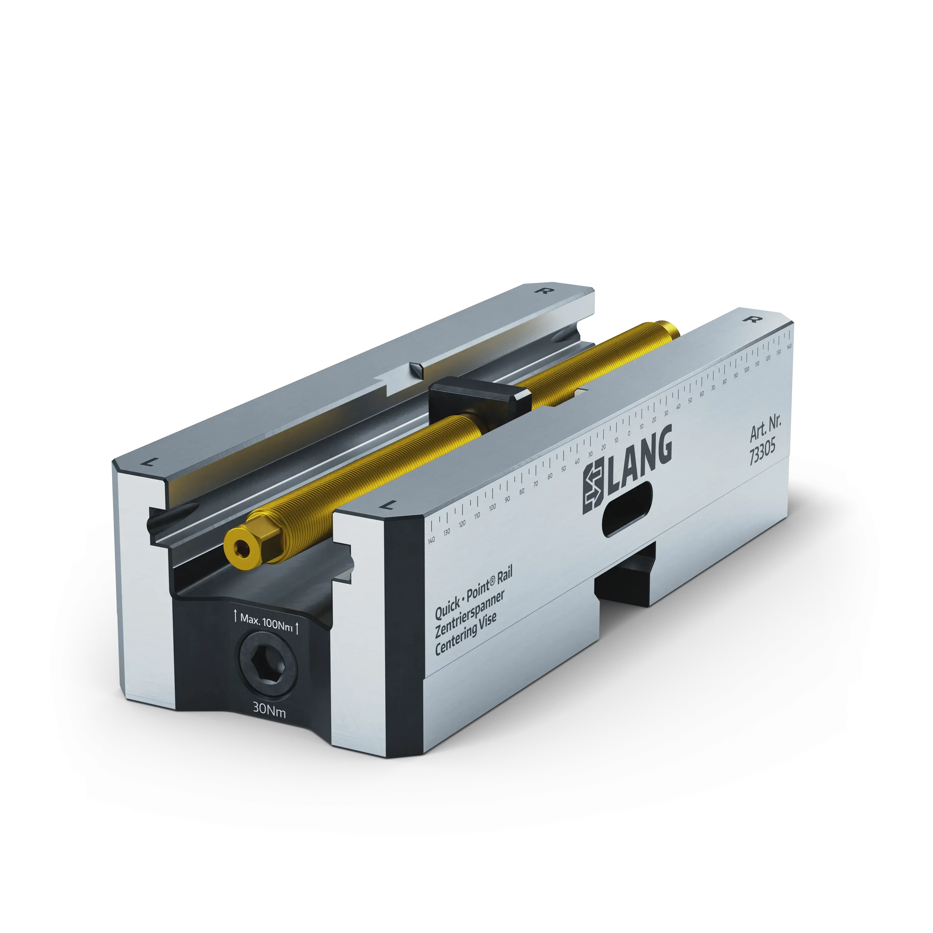 Quick&bull;Point&reg; Rail 125, Centering vise