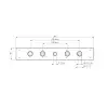 Quick•Point® Rail, Clamping bar